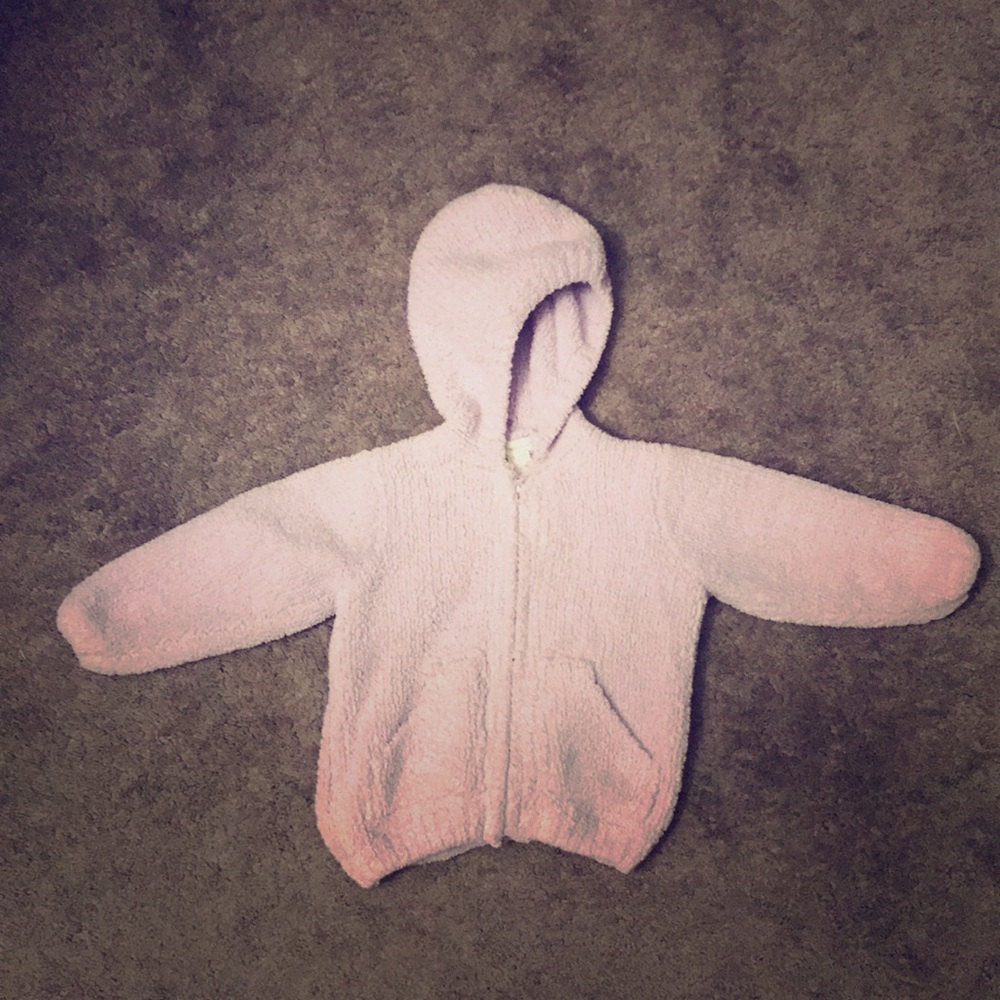 EUC Angel Dear purple chenille hoodie, 12-18 mo